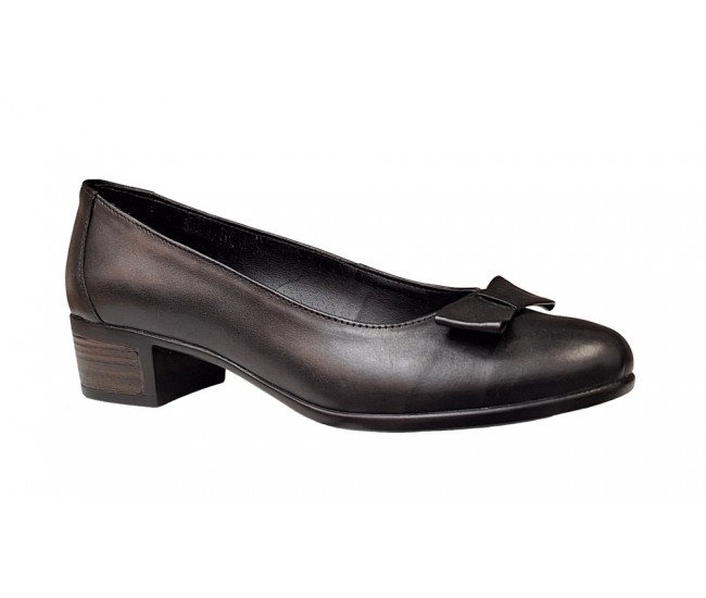 Pantofi dama din piele naturala Negru - STD21NBOX