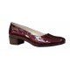 Pantofi dama casual din piele naturala LAC, Bordeaux - STD24LVIS