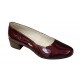 Pantofi dama casual din piele naturala LAC, Bordeaux - STD24LVIS