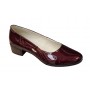 Pantofi dama casual din piele naturala LAC, Bordeaux - STD24LVIS