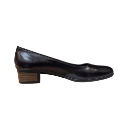 Pantofi dama casual din piele naturala Negru - STD24N