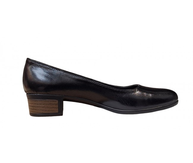 Pantofi dama casual din piele naturala Negru - STD24N