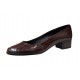 Pantofi dama casual din piele naturala Croco LAC, Maro - STD26CRM