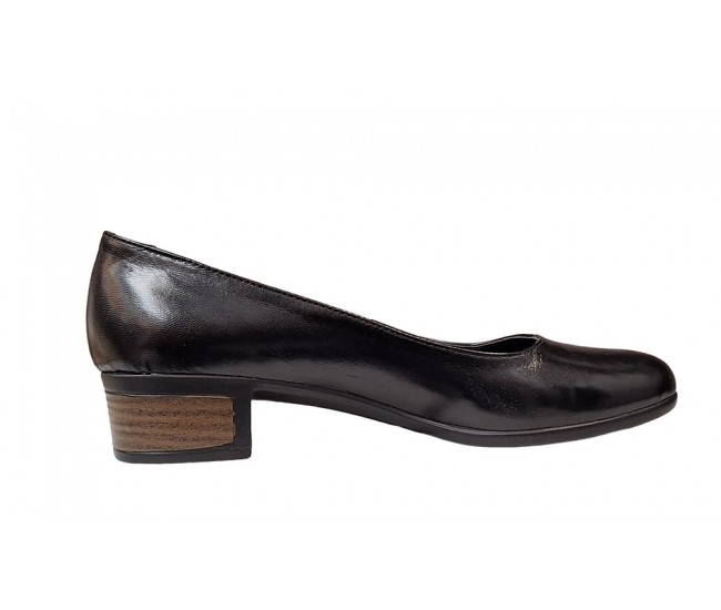 Pantofi dama casual din piele naturala Negru BOX - STD28N