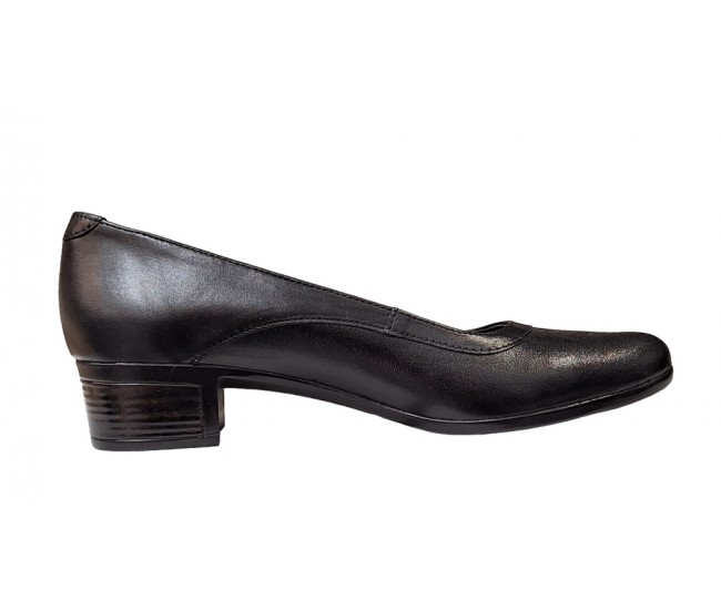 Pantofi dama casual din piele naturala Negru BOX - STD32N