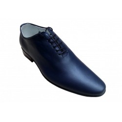 Pantofi barbati eleganti din piele naturala bleumarin - cod GKR35BLMBOX