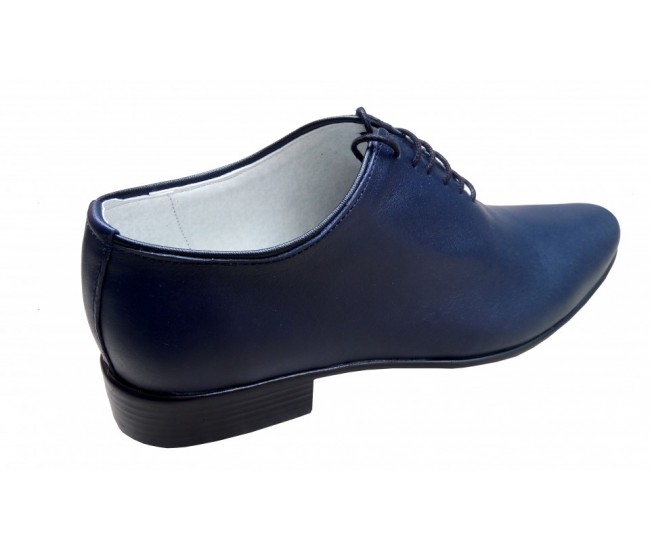 Pantofi barbati eleganti din piele naturala bleumarin - cod GKR35BLMBOX