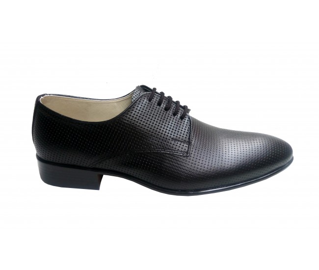 Pantofi barbati lux - eleganti din piele naturala - Negru GKR35NPF