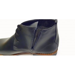 Ghete barbati NEGRE, casual, elegante din piele naturala, STDG184N Ghete barbati NEGRE, casual, elegante din piele naturala, STDG184N