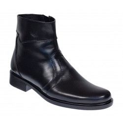 Ghete barbati office din piele naturala cu fermoar negru Ciucaleti T200N