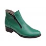 Ghete dama casual din piele naturala Nataly Verde
