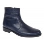 Ghete barbati office elegante din piele naturala cu fermoar Bleumarin TANCABL