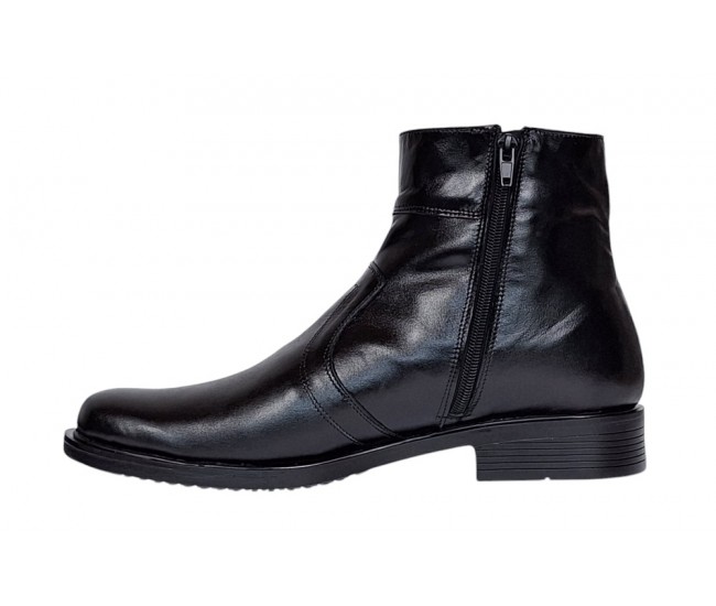 Ghete barbati office elegante din piele naturala cu fermoar Maro TANCAM