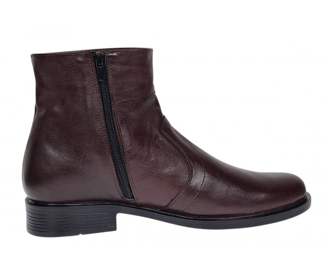 Ghete barbati office elegante din piele naturala cu fermoar Maro TANCAM