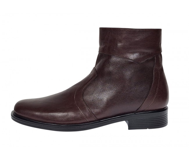 Ghete barbati office elegante din piele naturala cu fermoar Maro TANCAM