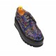 Pantofi dama cu  talpa groasa casual, 4 cm, mozaic - TCC4MO
