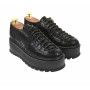 Pantofi dama cu  talpa groasa casual , 4 cm, negri - TCC4N