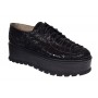 Pantofi dama casual cu platforme de 5 cm - Model Negru TCC4NL