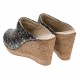 Saboti dama, negri, cu imprimeu floral, din piele naturala, cu platforme de 7 cm - TEA19FLOR Saboti dama, negri, cu imprimeu floral, din piele naturala, cu platforme de 7 cm - TEA19FLOR