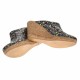 Saboti dama, negri, cu imprimeu floral, din piele naturala, cu platforme de 7 cm - TEA19FLOR Saboti dama, negri, cu imprimeu floral, din piele naturala, cu platforme de 7 cm - TEA19FLOR