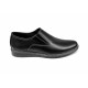 Pantofi barbati casual, din piele naturala, Negru cu elastic - CIUCALETI SHOES - TENBOXMARIOEN