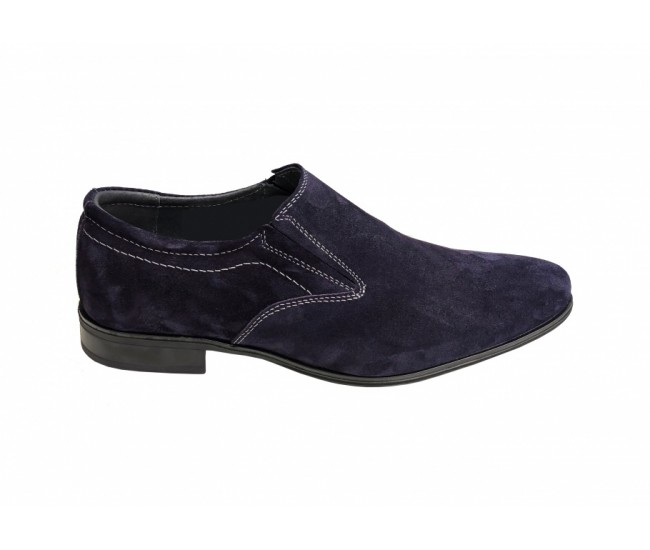 Pantofi barbati eleganti, din piele naturala, Negru VELUR, CIUCALETI SHOES