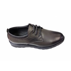 Pantofi barbati eleganti, din piele naturala, Gri, CIUCALETI SHOES