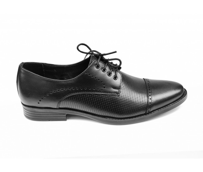 Pantofi barbati eleganti, din piele naturala, Negru, CIUCALETI SHOES