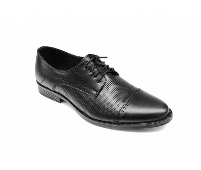 Pantofi barbati eleganti, din piele naturala, Negru, CIUCALETI SHOES