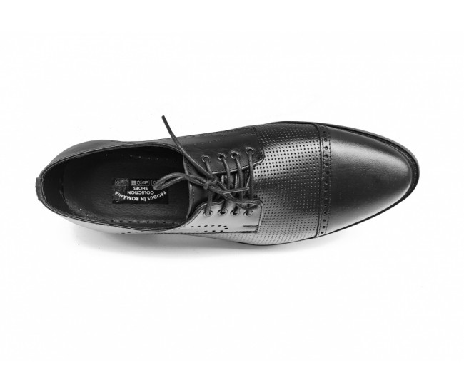 Pantofi barbati eleganti, din piele naturala, Negru - CIUCALETI SHOES