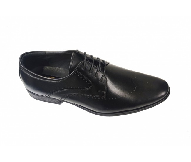 Pantofi barbati eleganti, din piele naturala, Negru, CIUCALETI SHOES, TEST26