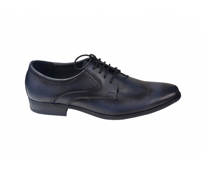 Pantofi barbati eleganti, din piele naturala, Bleumarin, CIUCALETI SHOES - TEST27