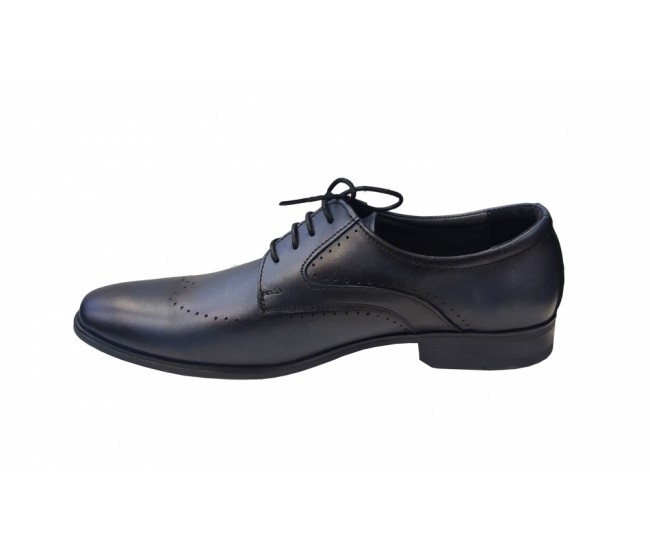 Pantofi barbati eleganti, din piele naturala, Bleumarin, CIUCALETI SHOES - TEST27