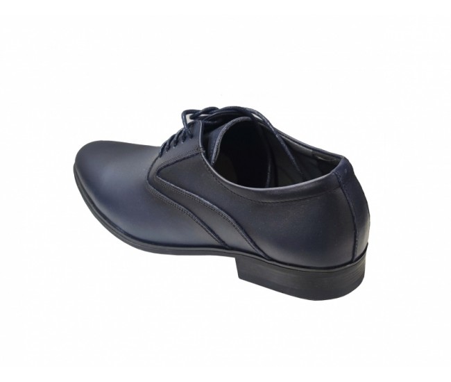 Pantofi barbati eleganti, din piele naturala, Bleumarin, TEST29