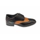 Pantofi barbati casual, din piele naturala Negru si Maro, CIUCALETI