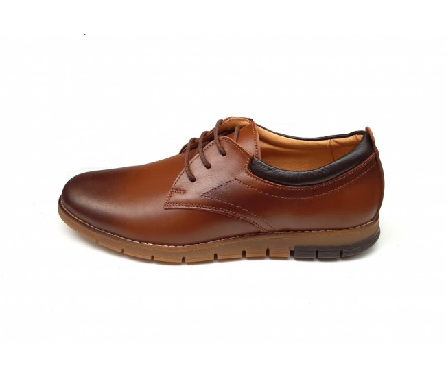 Pantofi barbati sport, din piele naturala, cu sitet, TEST35LS 