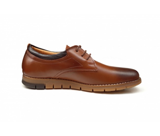 Pantofi barbati sport, din piele naturala, cu sitet, TEST35LS 