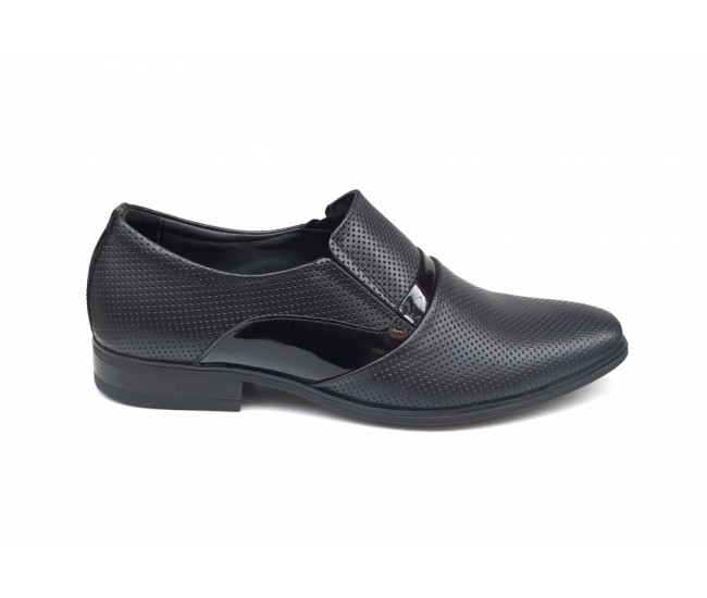 Pantofi barbati eleganti, din piele naturala, Negru, CIUCALETI SHOES