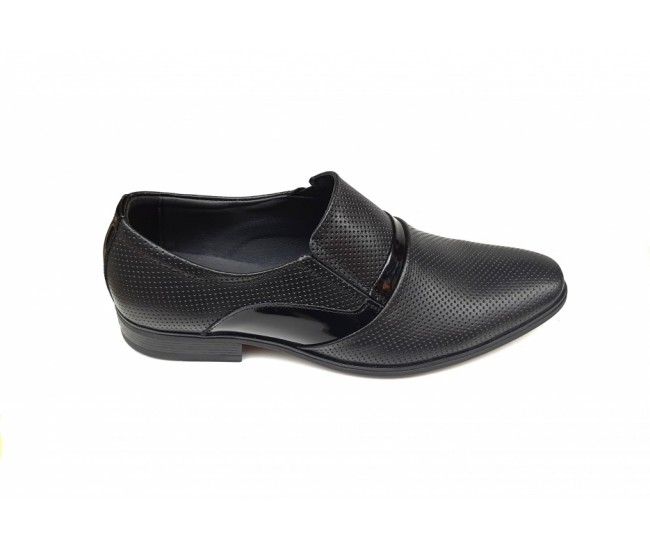 Pantofi barbati eleganti, din piele naturala, Negru - CIUCALETI SHOES