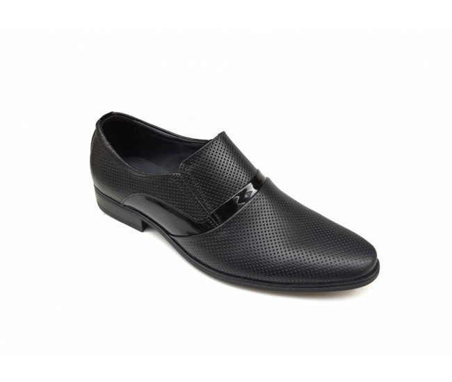 Pantofi barbati eleganti, din piele naturala, Negru, CIUCALETI SHOES