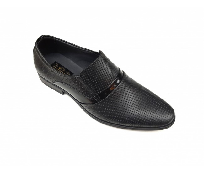 Pantofi barbati eleganti, din piele naturala, Negru, CIUCALETI SHOES