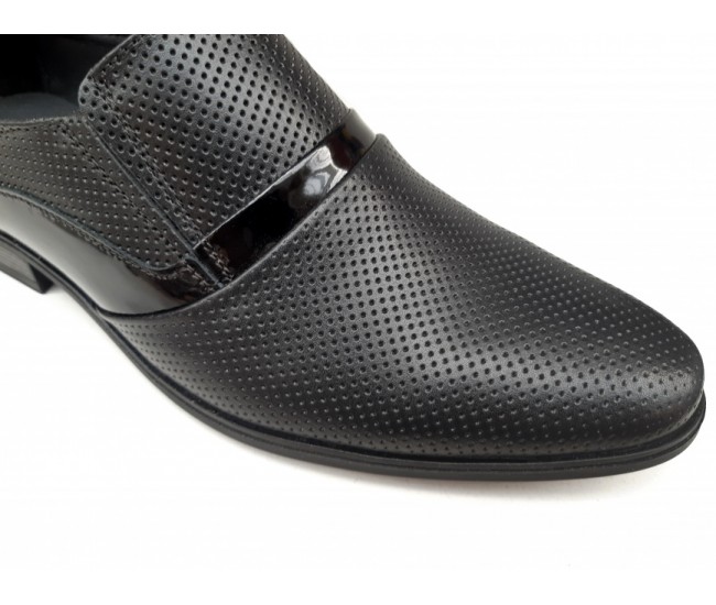 Pantofi barbati eleganti, din piele naturala, Negru - CIUCALETI SHOES