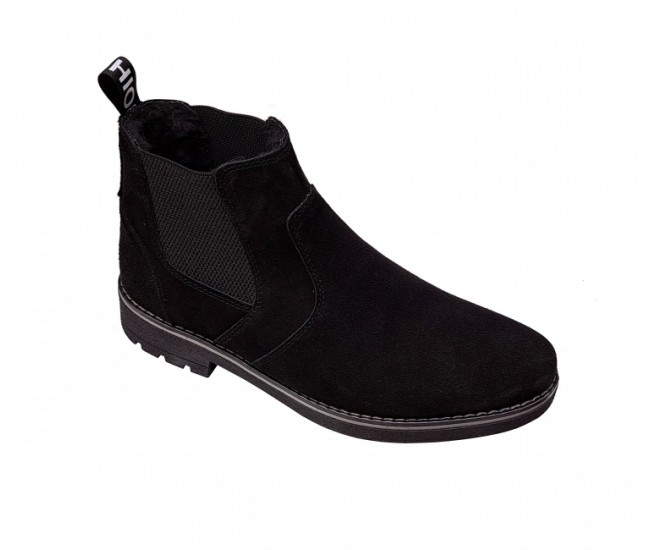 Ghete barbati din piele naturala intoarsa, imblanite, CIUCALETI KRAFT