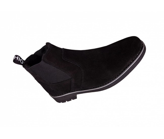 Ghete barbati din piele naturala intoarsa, imblanite, CIUCALETI KRAFT