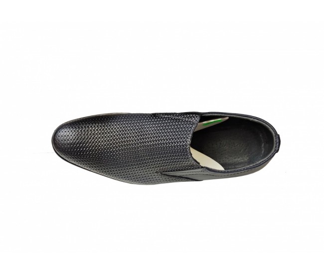 Pantofi barbati eleganti, din piele naturala, Bleumarin, cu elastic, CIUCALETI SHOES