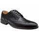 Pantofi barbati office, eleganti din piele naturala, Negru, TEST68N