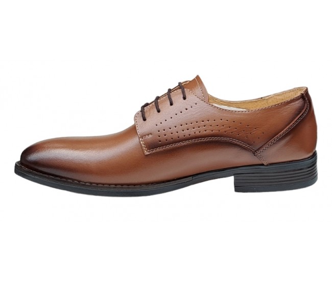 Pantofi barbati office, eleganti din piele naturala, Maro, TEST73M