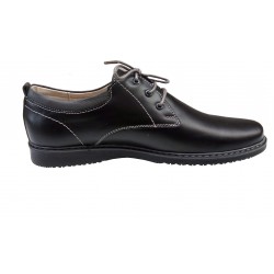 Pantofi barbati, sport, negri, din piele naturala - TEST85N Pantofi barbati, sport, negri, din piele naturala - TEST85N