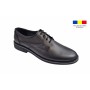 Pantofi barbati, casual, din piele naturala, Negru, TEST87N