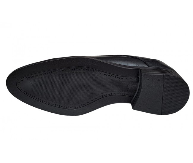 Pantofi barbati, casual, din piele naturala, Negru 990N